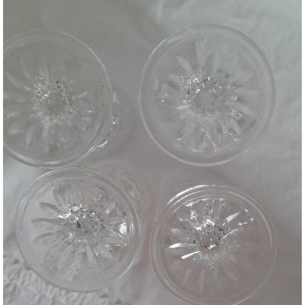 Anchor Hocking Wexford cordial/shot diamond point glasses set of 4